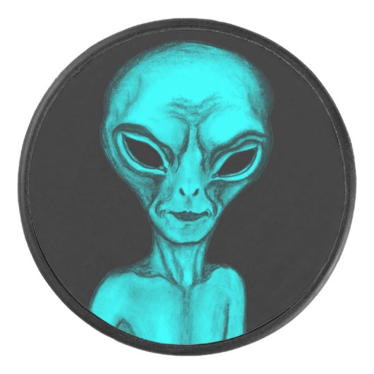 Alien Eishockey Puck (Vorderseite)