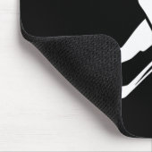 Alien-Eishockeyspieler Coole Cartoonfigur Mousepad (Ecke)
