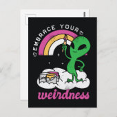 Alien Embrace Eure Wierdness Postkarte (Vorne/Hinten)