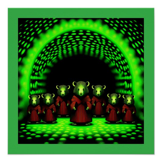 Alien Emisary kommt durch das Portal Poster (Vorderseite)