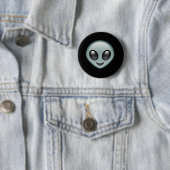 Alien Emoji Knopf Button (Beispiel)