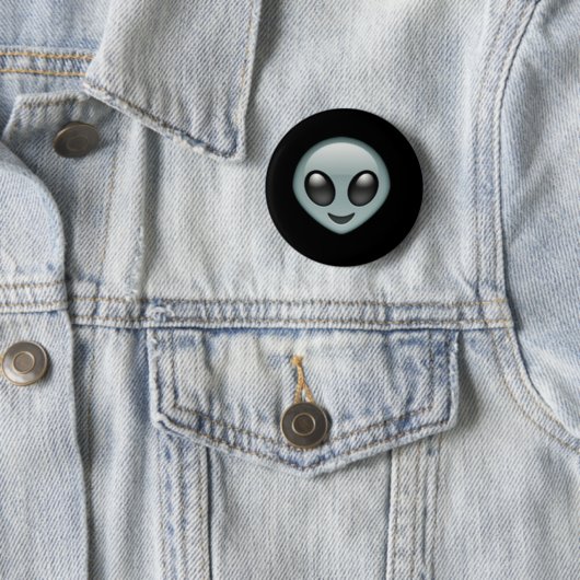 Alien Emoji Knopf Button (Beispiel)