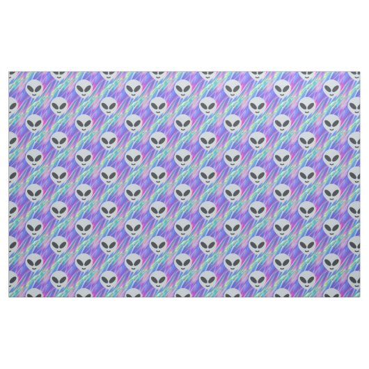 Alien Emoji Stoff (Fat Quarter (45,7 x 55,9 cm))