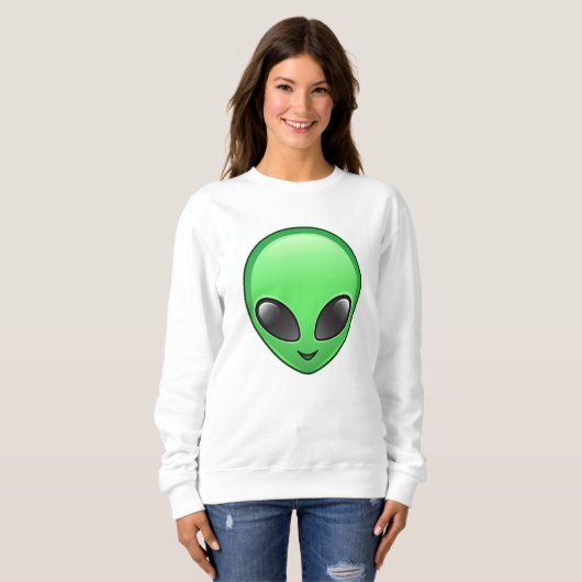 Alien Emoji women Sweatshirt (Vorne ganz)