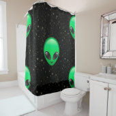 Alien Emojis Duschvorhang (Beispiel)