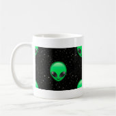Alien Emojis Kaffeetasse (Links)