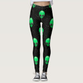 Alien Emojis Leggings (Vorderseite)