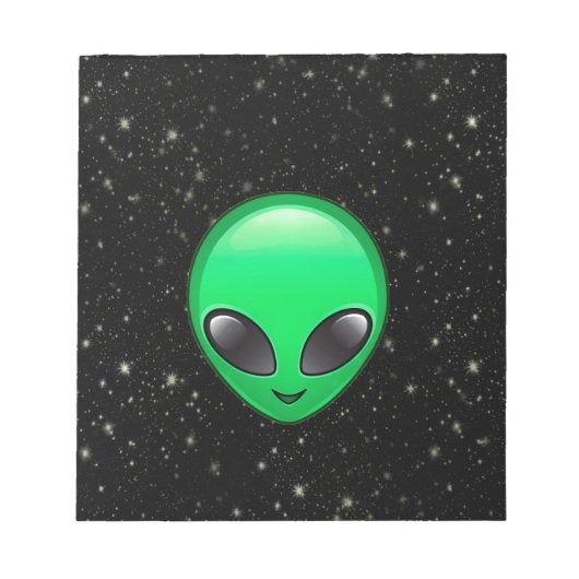 Alien Emojis Notizblock (Vorderseite)