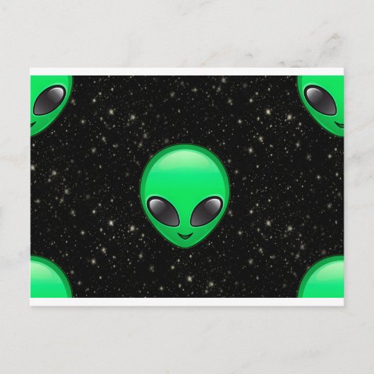 Alien Emojis Postkarte (Vorderseite)