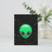 Alien Emojis Postkarte (Stehend Vorderseite)
