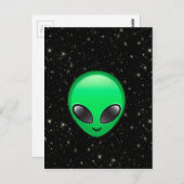 Alien Emojis Postkarte (Vorne/Hinten)