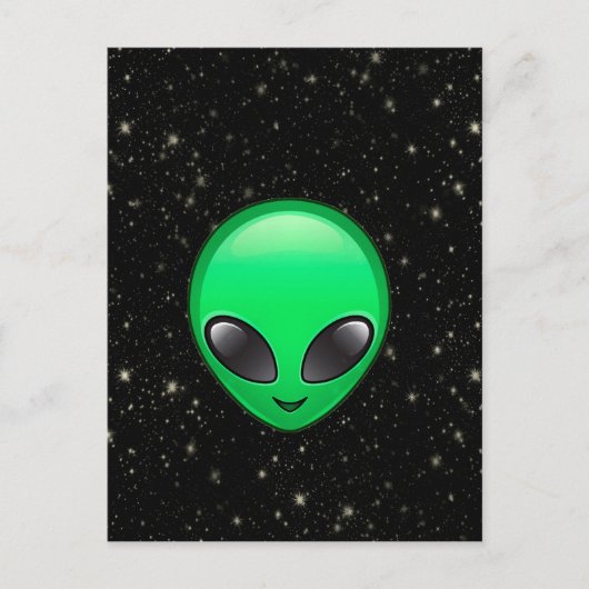 Alien Emojis Postkarte (Vorderseite)