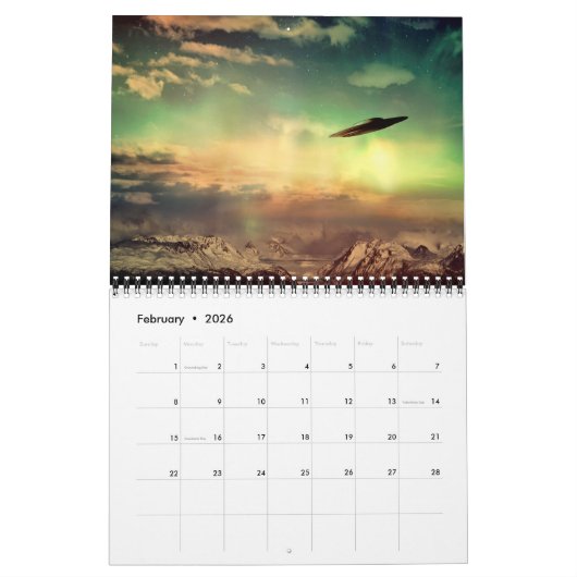 Alien Encounters 2024 Calendar Kalender (Feb 2026)