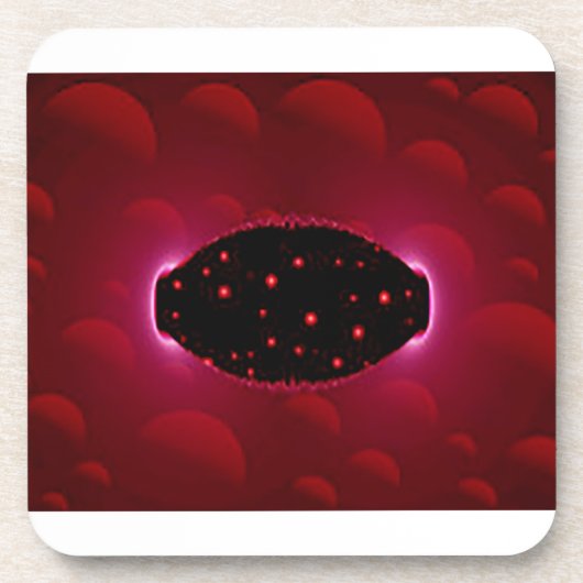 Alien - Energiequelle mit Hintergrundbereichen Getränkeuntersetzer (Vorderseite)