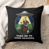 Alien Entführung Bücher für Ihre Leser UFO Kissen (Decke)