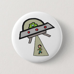Alien Entführung Button