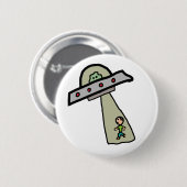 Alien Entführung Button (Vorne & Hinten)