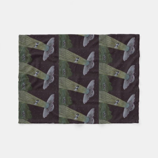 Alien Entführung Fleecedecke (Vorderseite (Horizontal))