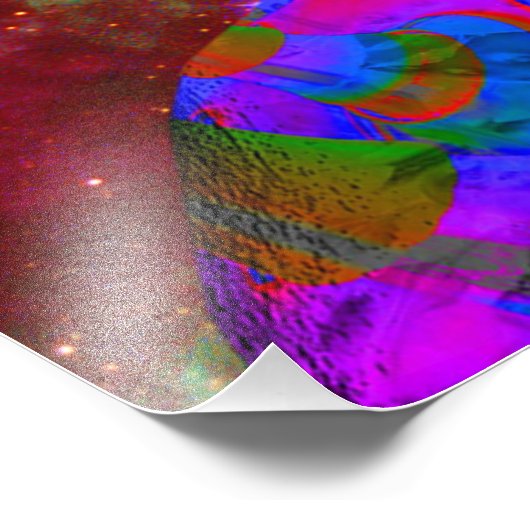 Alien Entführung Fotodruck (Ecke)