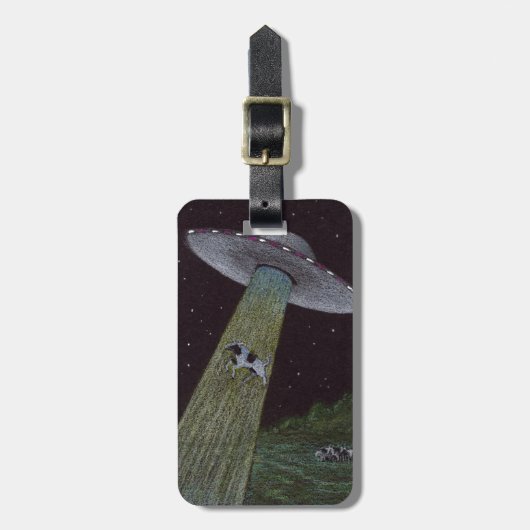 Alien Entführung Gepäckanhänger (Vorderseite vertikal)