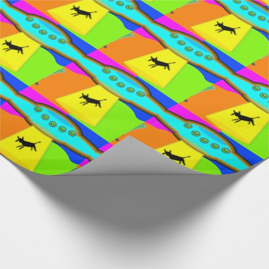 Alien Entführung Geschenkpapier (Ecke)