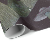 Alien Entführung Geschenkpapier (Rolleneckpunkt)