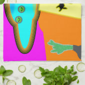 Alien Entführung Geschirrtuch (Gefaltet)