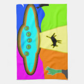 Alien Entführung Geschirrtuch (Vertikal)