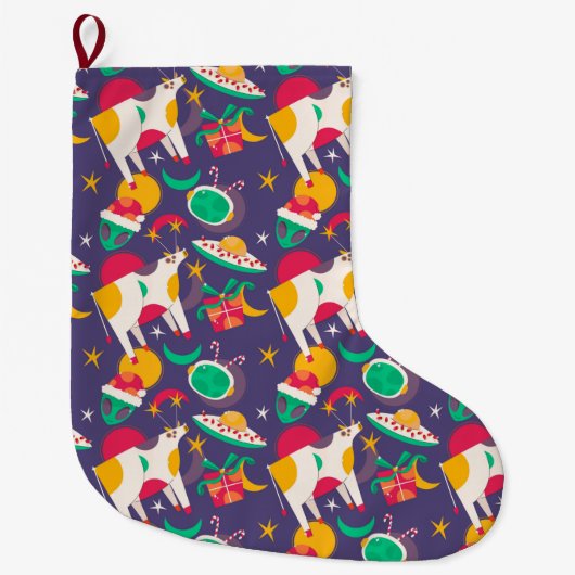 Alien Entführung Großer Weihnachtsstrumpf (Vorderseite)