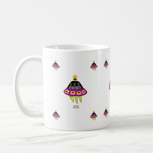 Alien Entführung Kaffee Tasse (Links)