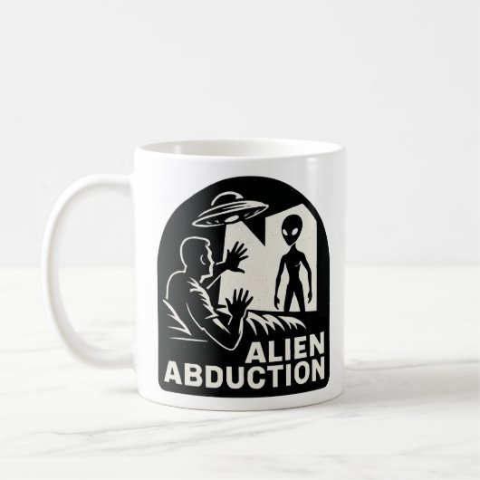 Alien Entführung Kaffeetasse (Links)