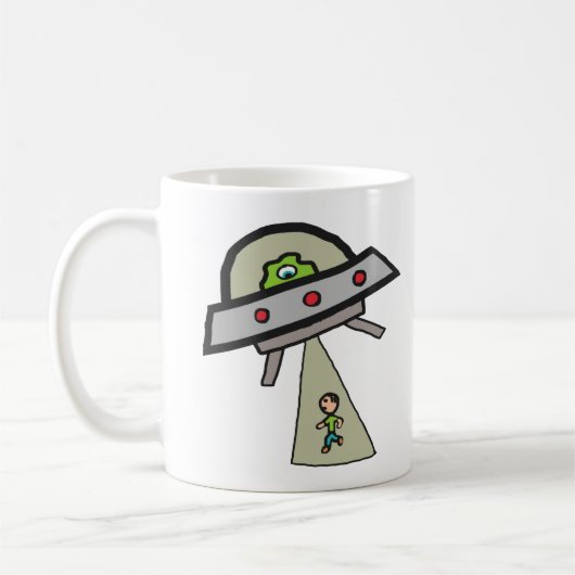 Alien Entführung Kaffeetasse (Links)
