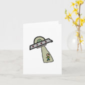 Alien Entführung Karte (Gelbe Blume)