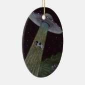 Alien Entführung Keramikornament (Rechts)