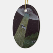 Alien Entführung Keramikornament (Links)