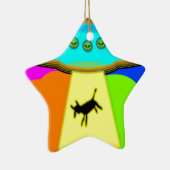 Alien Entführung Keramikornament (Rechts)