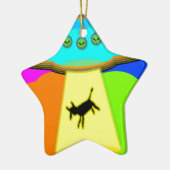 Alien Entführung Keramikornament (Links)