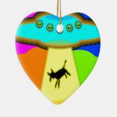 Alien Entführung Keramikornament (Rechts)