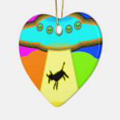 Alien Entführung Keramikornament (Links)