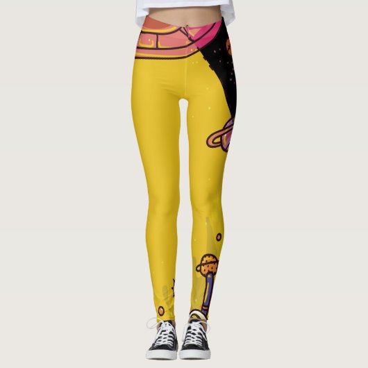 Alien Entführung Leggings (Vorderseite)