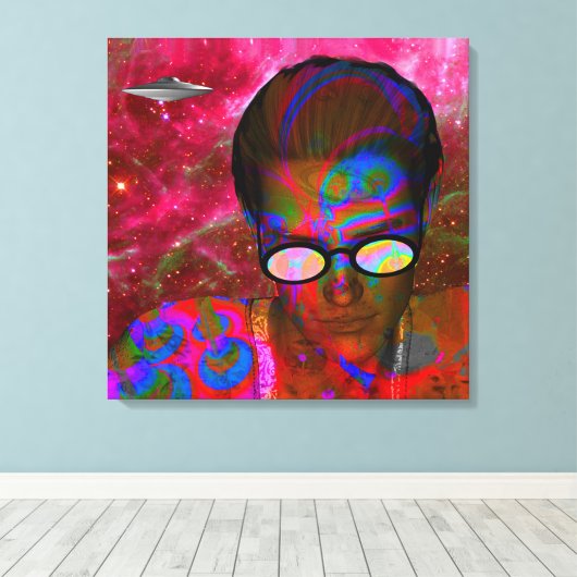 Alien Entführung Leinwanddruck (Insitu (Holzboden))