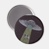 Alien Entführung Magnet (Vorderseite/Rückseite)