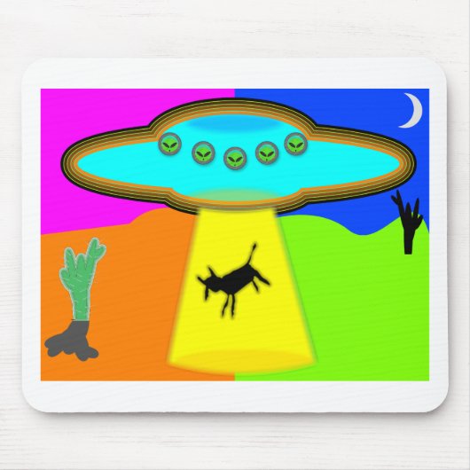 Alien Entführung Mousepad (Vorne)