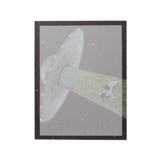 Alien Entführung Notizblock (Rotiert)