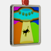 Alien Entführung Ornament Aus Metall (Rechts)