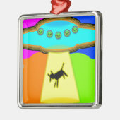 Alien Entführung Ornament Aus Metall (Links)