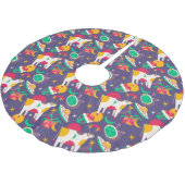 Alien Entführung Polyester Weihnachtsbaumdecke (Schrägansicht)