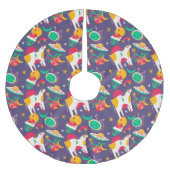 Alien Entführung Polyester Weihnachtsbaumdecke (Vorderseite)