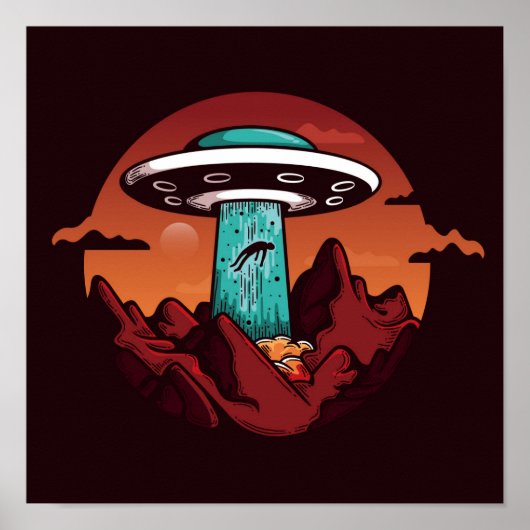 Alien Entführung Poster (Vorne)