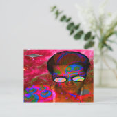 Alien Entführung Postkarte (Stehend Vorderseite)